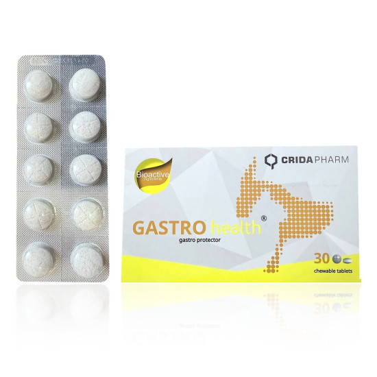 GASTRO Health – Supliment Digestiv pentru Câini și Pisici – 30 Tablete Masticabile